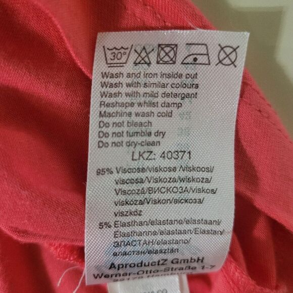 Lascana Beach Time Coral Sleeveless Surplice V-neck Tulip Hem Dress - Picture 12 of 15